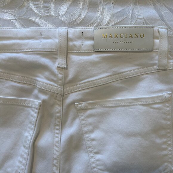 Marciano White Sequin Skinny Jeans – Size 26 - Picture 4 of 7